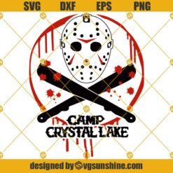 Camp Crystal Lake Friday The 13th SVG, Jason Voorhees SVG, Halloween SVG