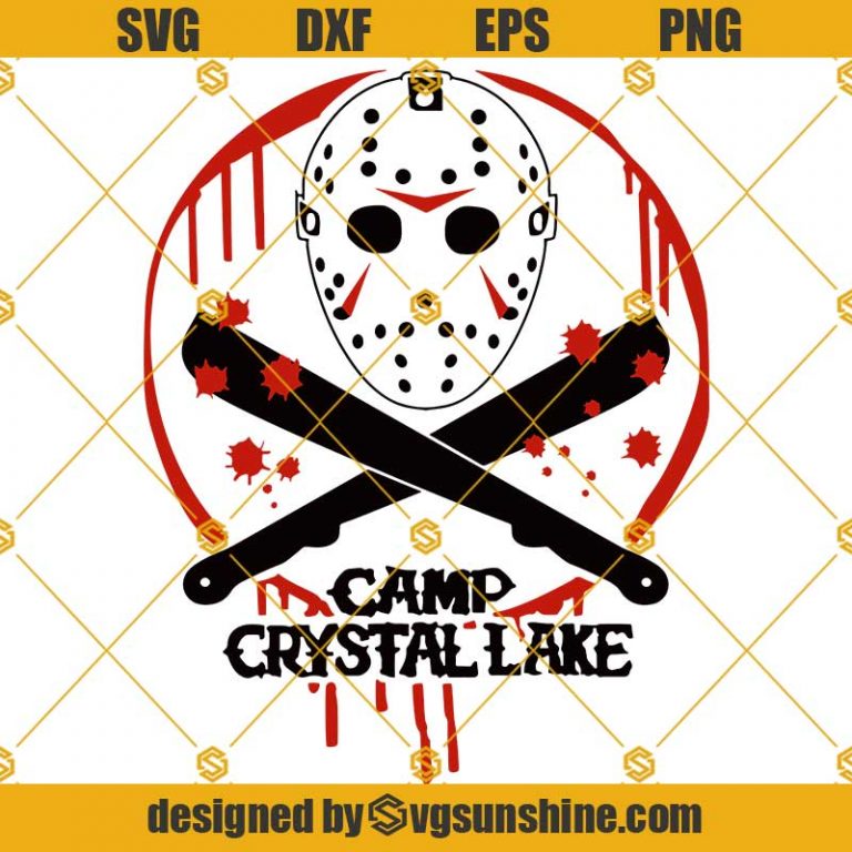 Friday The 13th SVG, Jason Mask SVG, Camp Crystal Lake Counselor SVG ...