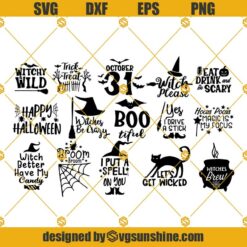 Halloween SVG Bundle, Witches SVG, Witch Halloween SVG Bundle