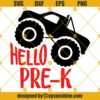 Hello Pre K Monster Truck SVG