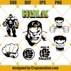 The Incredible Hulk SVG Bundle, Hulk SVG PNG DXF EPS