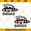 Disney Squad 2021 Svg, Mickey And Minie Mouse Svg, Disney Svg, Disney Squad Svg Cricut Silhouette