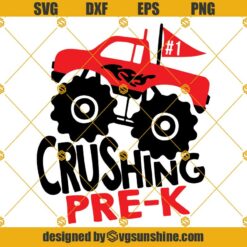 Monster Truck SVG, Pre-k SVG, Preschool Truck SVG, Back to school SVG