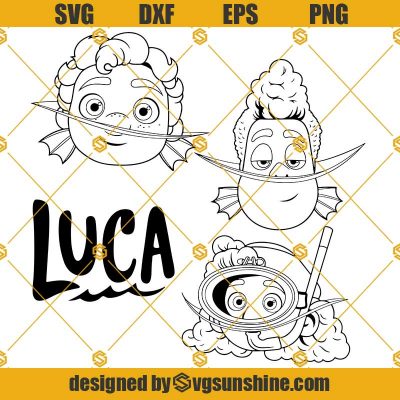 Luca SVG, Alberto SVG, Giulia SVG, Luca Clipart, Luca Bundle SVG PNG ...