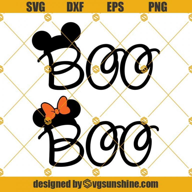 Mickey Minnie Mouse Boo Svg, Boo Svg, Disney Halloween Svg