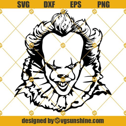 Pennywise Clown It SVG, Pennywise Cut File For Silhouette, Cricut, Cameo