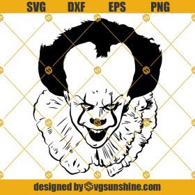 Pennywise SVG, Scary Movie Character SVG Halloween SVG