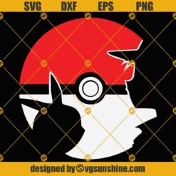 Pokemon Ball SVG, Pikachu SVG, Pokemon SVG