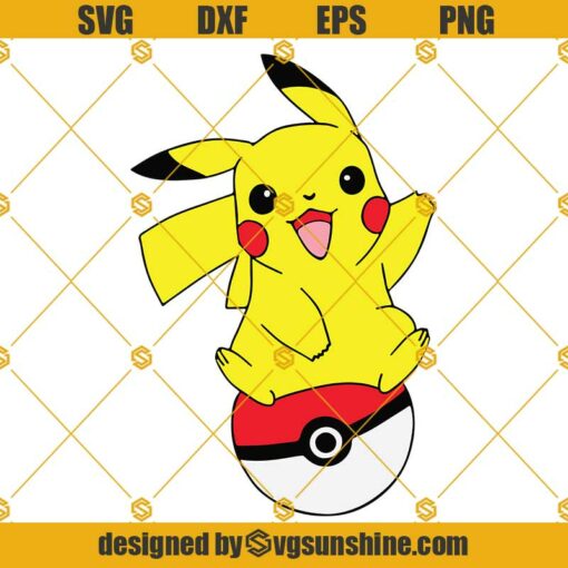 Pikachu SVG, Pokemon SVG, Pikachu Pokemon Layered SVG
