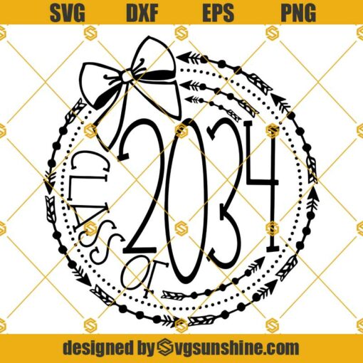 Class Of 2034 SVG, 2034 SVG, Senior Class Of 2034 Back To School SVG