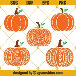 Pumpkins Svg Bundle , Swirly Pumpkin SVG,  Pumpkin Clipart, Pumpkin Mandala Svg, Pumpkin Design Svg, Halloween Svg, Fall Svg Autumn Cut File