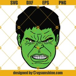 Hulk Layered SVG, Hulk Face SVG, Hulk SVG PNG DXF EPS