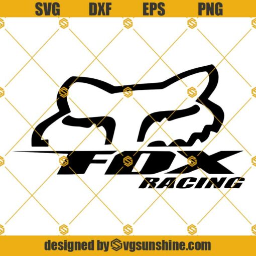 Fox Racing Logo SVG PNG DXF EPS Cut Files Vector Clipart Cricut Silhouette