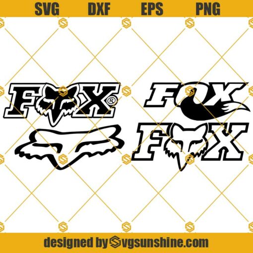 Fox Racing Bundle SVG, Fox SVG PNG DXF EPS Cut Files