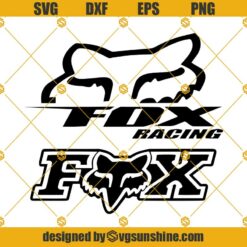 FOX RACING SVG PNG DXF EPS Cut Files Clipart Cricut Silhouette