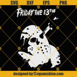 Jason Voorhees Friday the 13th SVG, Jason Mask SVG, Horror Movie SVG