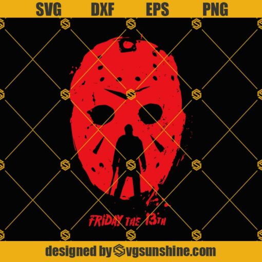 Jason Voorhees Mask Friday the 13th SVG, Jason SVG, Horror Movie SVG