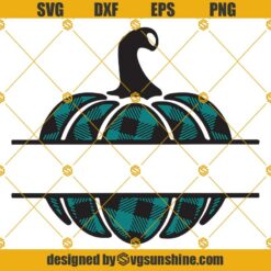 Fall Plaid Pumpkin Monogram Frame SVG, Pumpkin Clipart, Pumpkin Monogram Frame SVG Silhouette Cameo