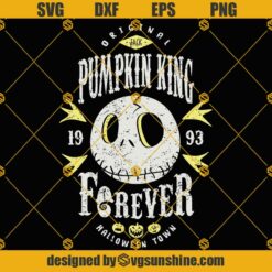 Jack Skellington Pumpkin King Forever SVG, Halloween Town SVG