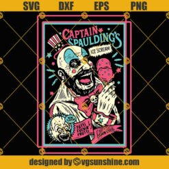 Captain Spaulding SVG, Horror Halloween SVG PNG DXF EPS