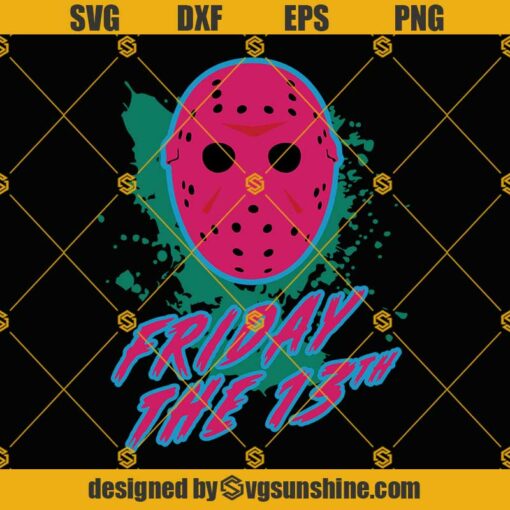 Friday the 13th SVG, Jason Voorhees SVG, Jason Mask SVG PNG DXF EPS