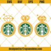 Diamond Ring Starbucks Cup SVG, Engagement Ring SVG