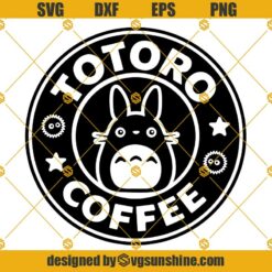 Totoro SVG PNG DXF EPS Cut Files Vector Clipart Cricut Silhouette