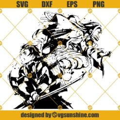 Demon Slayer SVG, Tanjiro SVG, Nezuko SVG, Anime SVG