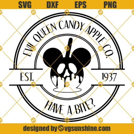 Evil Queen Candy Apple Co SVG, Snow White SVG