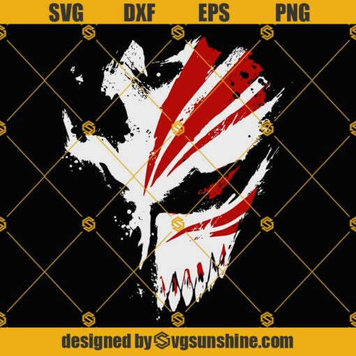 Ichigo Hollow Mask SVG, Kurosaki Ichigo SVG, Anime SVG
