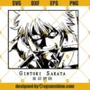 Sakata Gintoki SVG, Manga Anime Gintama SVG