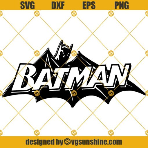 Batman Bat Man Super Hero Logo SVG