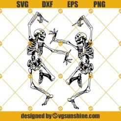 Dancing Skeletons SVG, Skeleton Funny Dance SVG, Skeleton SVG, Halloween SVG