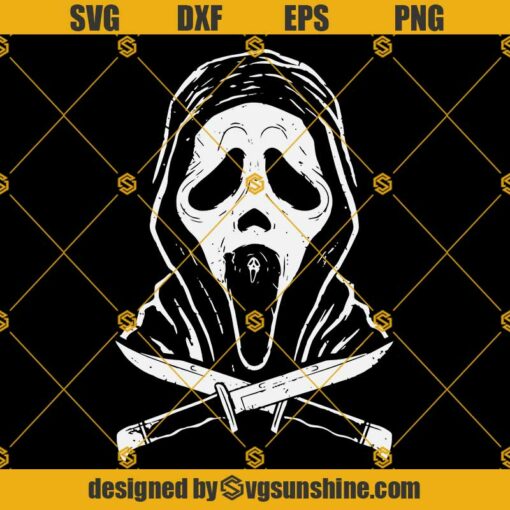 Ghost Face SVG, Ghostface SVG, Horror Ghost SVG, Scary Face SVG, Halloween SVG