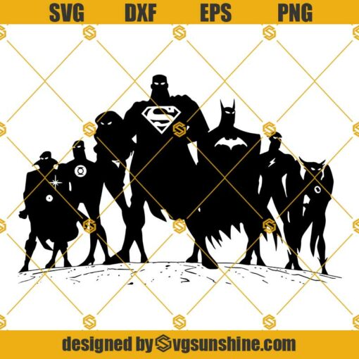Superhero DC Comics Superman SVG, Flash SVG, Batman SVG
