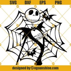 Jack Skellington Spider Web SVG