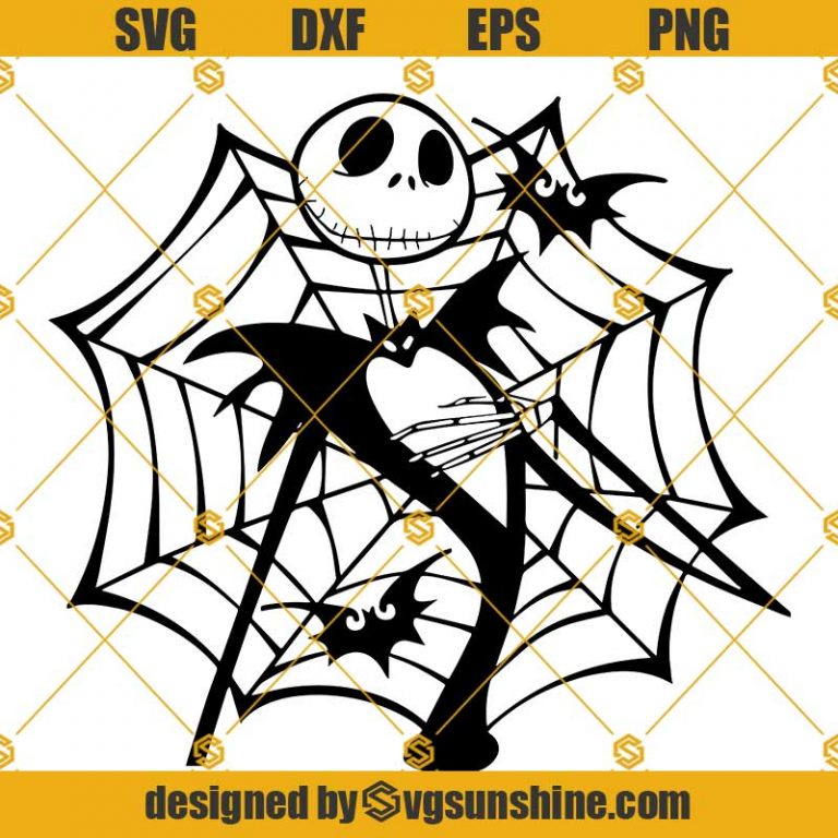 Jack Skellington Spider Web SVG