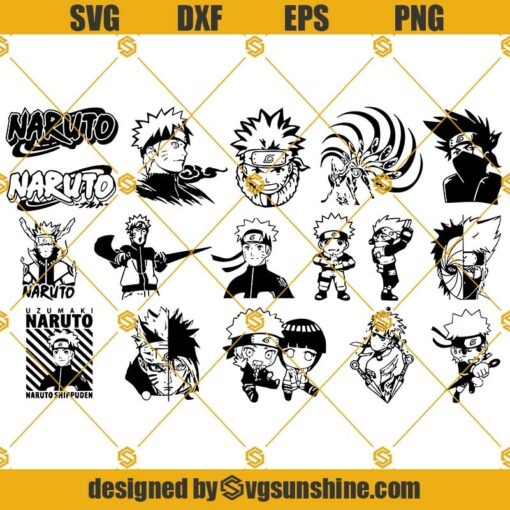 Naruto SVG, Naruto Vector, Naruto silhouette, Naruto SVG Bundle, Anime SVG, Anime Clipart
