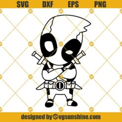 Deadpool SVG PNG DXF EPS Cut Files Clipart Cricut Silhouette