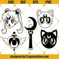 Sailor Moon SVG, Anime SVG Bundle