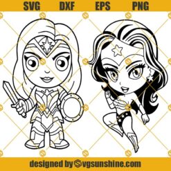 Wonder Woman SVG Bundle, Wonder Woman SVG PNG DXF EPS Instant Download Cricut Silhouette