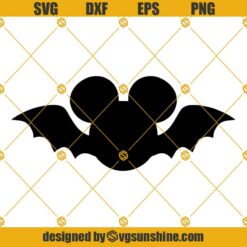 Halloween Mickey Mouse Bat SVG, Bat Mouse SVG