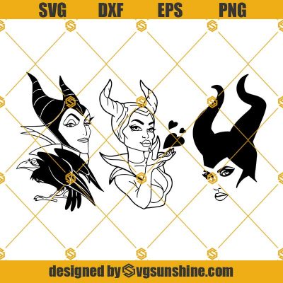 Maleficent SVG PNG DXF EPS Cut Files Vector Clipart Cricut Silhouette