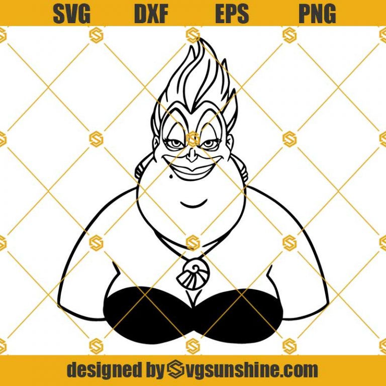 Ursula Disney Villain SVG, The Little Mermaid SVG