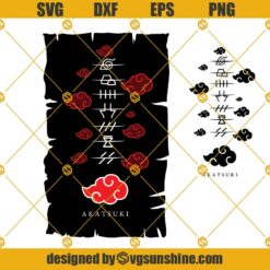 Akatsuki Naruto Svg, Anime Svg, Anime Design, Anime Manga SVG