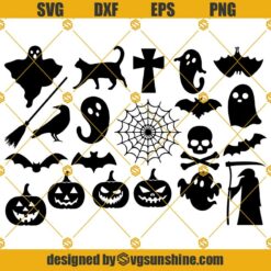 Halloween Svg, Halloween Svg Bundle, Pumpkin Svg, Ghost Svg, Boo Svg, Bat Svg