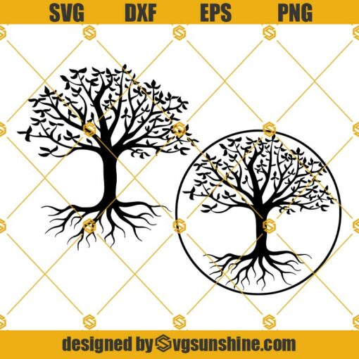 Tree Of Life SVG PNG DXF EPS Cut Files Vector Clipart Cricut Silhouette