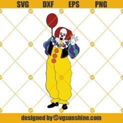 Horror Clown SVG, Pennywise SVG Halloween Layered SVG Cut File