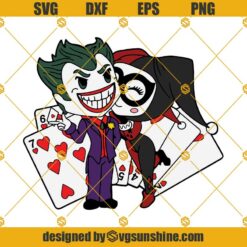 Joker and Harley Quinn SVG, Joker Cricut SVG, Joker Clipart Joker Layered SVG Files for Cricut Silhouette