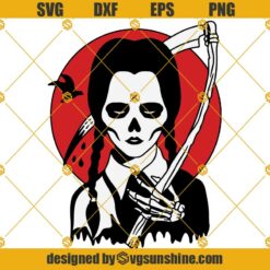Wednesday Layered Horror SVG, Halloween SVG, Wednesday Addams SVG files for Cricut and Silhouette